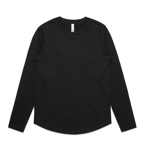 BLACK wo's-maple-curve-l/s-tee-black